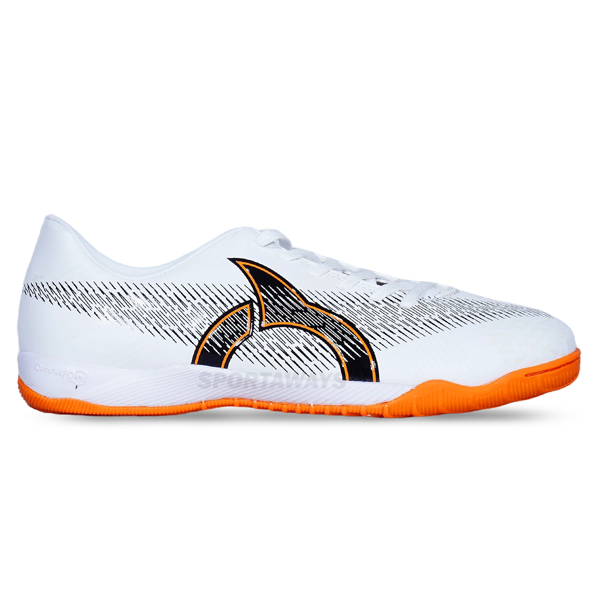 Sepatu Futsal Ortuseight Catalyst Zeal IN - White/Black/Ortrange